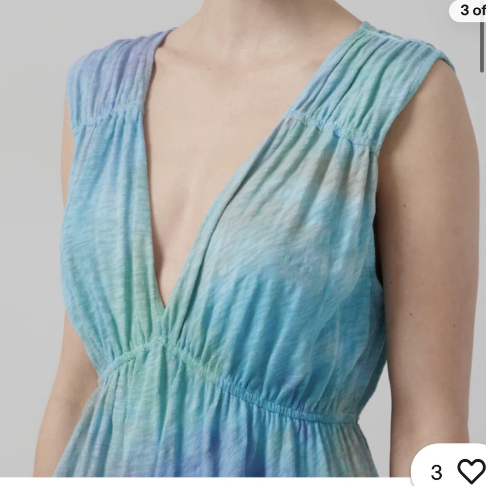 ATM Anthony Thomas Melillo Blue and Green Gradient Dress - Picture 3 of 6